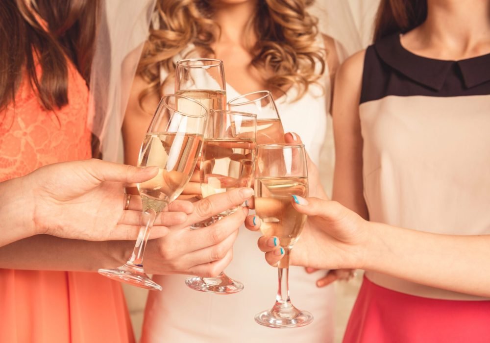 Bachelorette Party Private Chef in Palm Springs Friends celebrating a bachelorette party at a Palm Springs rental